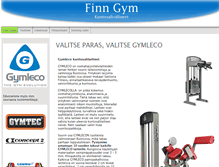 Tablet Screenshot of gymleco.fi